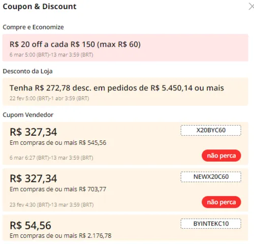 Imagem na descrição da promoção