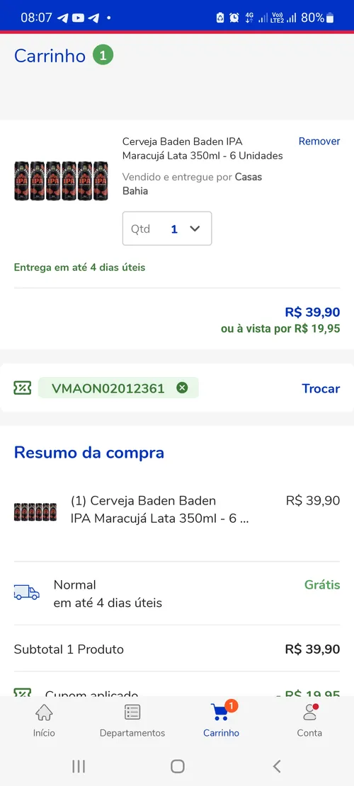 Imagem na descrição da promoção