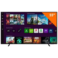 Smart TV Samsung 55” 4K UHD QLED, QN55Q60BAGXZD, com Gaming Hub