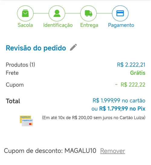 Imagem na descrição da promoção