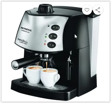 [Reembalado] Cafeteira Expresso Coffee C-08 - Mondial | R$ 230