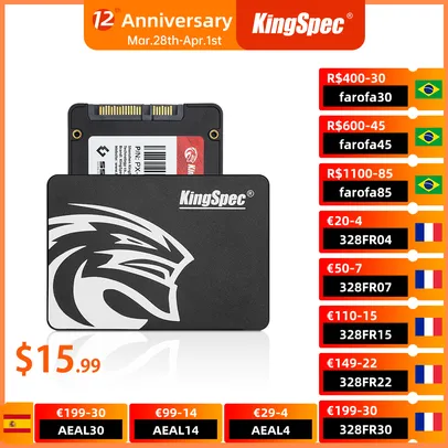 [Novos Usuários] SSD KingSpec 128GB