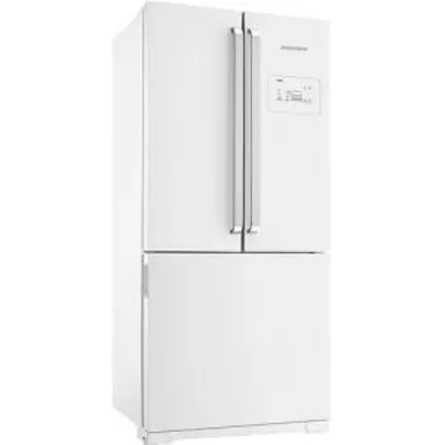 Refrigerador Brastemp Side Inverse BRO80 540 Litros Ice Maker Branca
