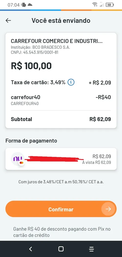 Imagem na descrição da promoção