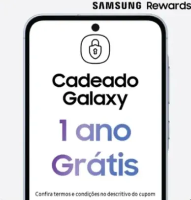 [Samsung Rewards] Troque 1.000 pts por 1 ano de Cadeado Galaxy