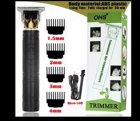 Vintage T9 0mm Carving Professional Hair Trimmer Beard For Man Electric Cordless