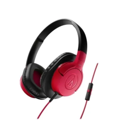 Saindo por R$ 99: Fone Audio-Technica ATH-AX1iS SonicFuel™ Vermelho por R$ 99 | Pelando