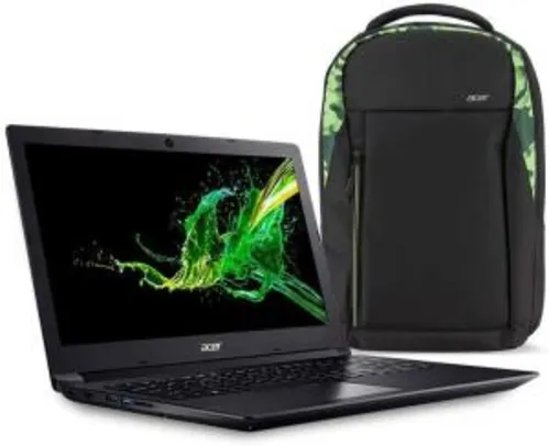 Acer Aspire 3 Ryzen 3 220U 4gb + mochila