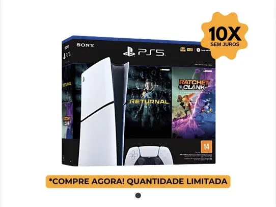 [500 Pontos] Console Playstation 5 Slim Digital Bundle