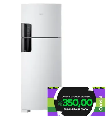 (Com Cashback Consul R$2404) Geladeira/Refrigerador Consul 451 Litros CRM56FB | 2 Portas, Frost Free, Branco 110V ou 220V