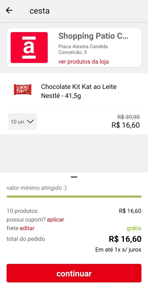 Imagem na descrição da promoção