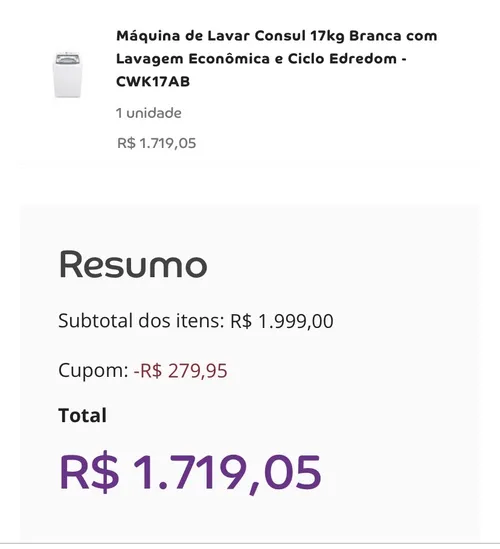 Imagem na descrição da promoção