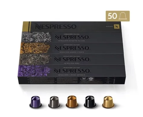 [AME 100,00] Cápsulas Nespresso Variados 50 unds. | R$125