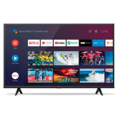 Smart TV LED 43'' TCL, 4K, Android TV, UHD, HDR, Wi-Fi, Bluetooth®, Comando de Voz - 43P615