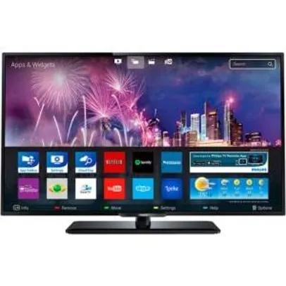 [SOU BARATO] Smart TV LED 40'' Full HD Slim Philips 40PFG5100/78 Full HD 3 HDMI 1 USB Wi-Fi 120Hz - R$ 1449