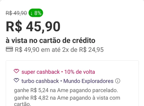 Imagem na descrição da promoção