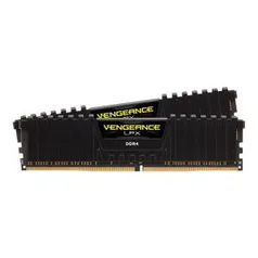 MEMÓRIA CORSAIR VENGEANCE LPX 16GB (2X8) DDR4 3200MHZ PRETA | R$450