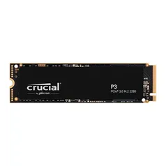 SSD Crucial P3, 500 GB, M.2 2280 PCIe NVMe M.2, Leitura: 3500 MB/s e Gravação: 1900 MB/s, CT5