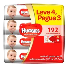 Lenço Umedecido Huggies Supreme Care Leve 4 Pague 3