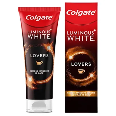 Colgate Luminous White Lovers manchas de café creme dental para clareamento 70g