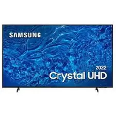 Smart TV 50" Crystal UHD 4K Samsung 50BU8000 Painel Dynamic Crystal Color Design Slim Tela sem Limites Alexa Built in Controle Remoto Único