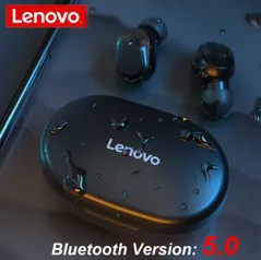Fone de Ouvido Lenovo XT91/IP40 TWS Bluetooth Sem Fio | R$ 4,19 - 5,21 [Começa às 4h]
