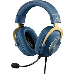 Headset Gamer Logitech Pro X League of Legends, Drivers 50mm, Azul, 981-001105