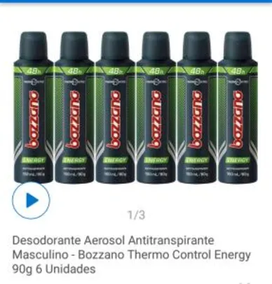 [APP] Desodorante Bozzano 6 unidades - R$ 39