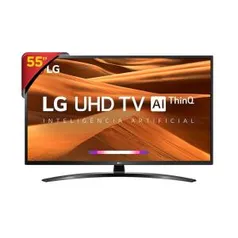 Smart TV LG 55" 55UM7470 UHD 4K + Controle Smart Magic | R$2.205