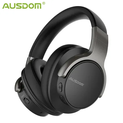 Headset Sem Fio AUSDOM ANC8 Antiruído, com microfone, Bluetooth 5.0 | R$275