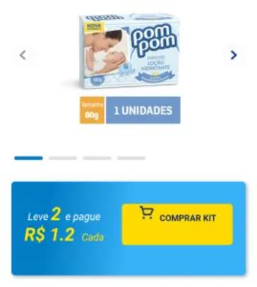 Sabonete PomPom 80g - R$ 1,19 cada