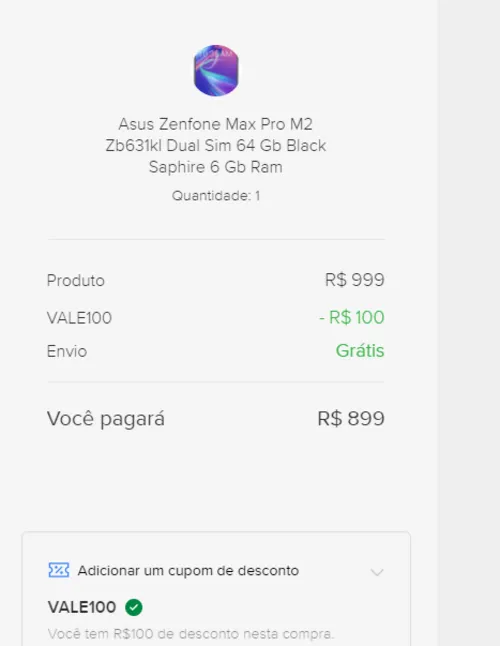 Imagem na descrição da promoção