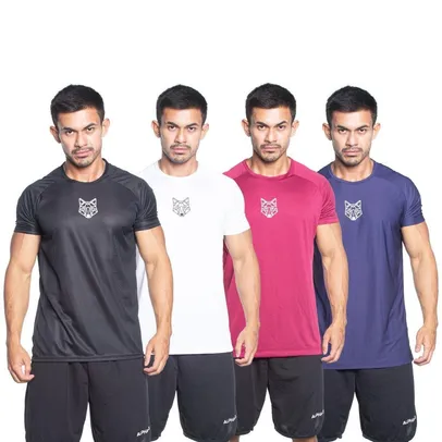 Kit 4 Camisetas Masculina Dry Alpha Co