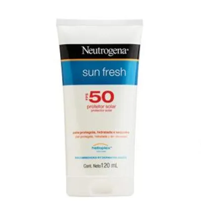 Protetor Solar Sun Fresh FPS 50, Neutrogena, 120ml | R$32