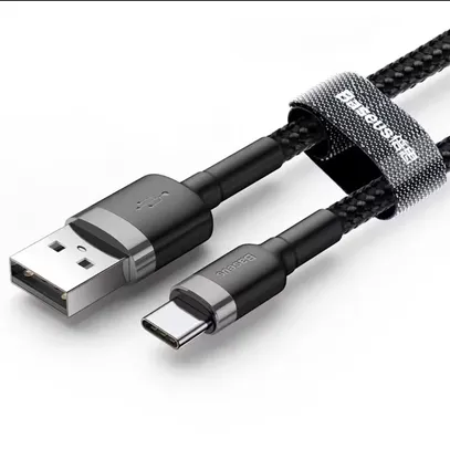 [Taxa Inclusa/Gpay] 3 Cabo USB Tipo C Baseus  Super Charge Cabo de USB C Carregamento Rápido - 