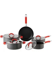 Conjunto de Panelas Soft Gourmet 5 Peças Vermelho - La Cuisine