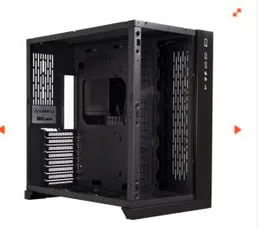 Gabinete Gamer Lian Li, Dynamic, Mid Tower, Vidro Temperado, Black, Sem Fonte, Sem Fan, PC-O11 DX