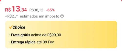 Imagem na descrição da promoção