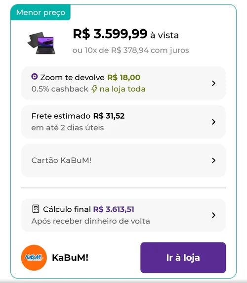 Imagem na descrição da promoção