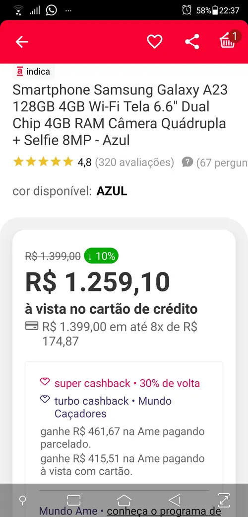 Imagen na descrição da promoção