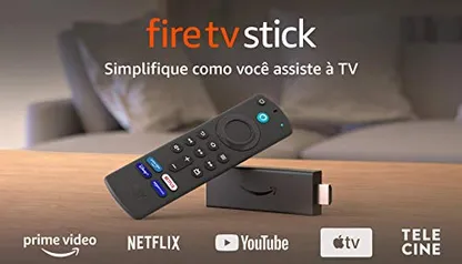 Novo Fire TV Stick com Controle Remoto por Voz com Alexa (inclui comandos de TV) | Streaming em Full HD