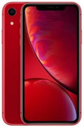 iPhone XR Apple 64GB PRODUCT(RED), Tela de 6.1”, Câmera de 12MP, iOS - R$3394