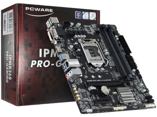 (Cliente ouro) Placa Mãe PCWare IPMB360 Pro Gaming Intel | R$468