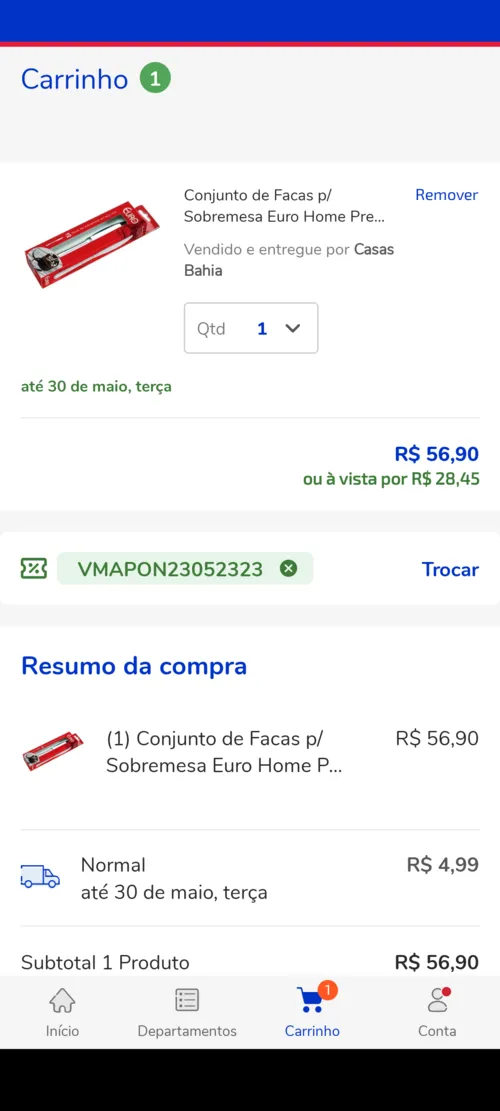 Imagem na descrição da promoção