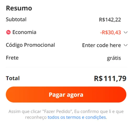 Imagem na descrição da promoção