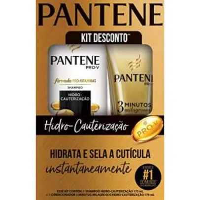 Shampoo Pantene Hidro-Cauterização 175ml + Condicionador 3 MM Hidro-Cauterização 170ml | R$ 20