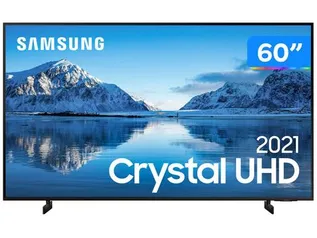 [APP] Smart TV 60” Crystal 4K Samsung 60AU8000 Wi-Fi - Bluetooth HDR Alexa Built in 3 HDMI 2 USB | R$3182