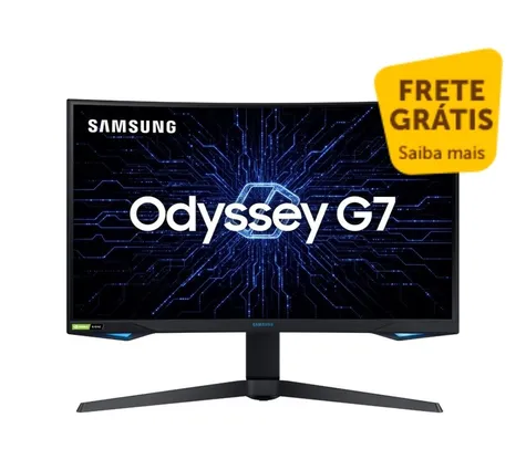 Monitor Gamer Curvo Samsung Odyssey 27" LC27G75 240Hz 1ms HDMI | R$3.824