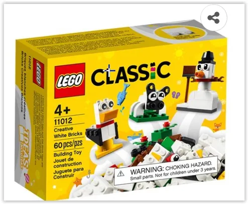 LEGO Classic Blocos Brancos Criativos 11012 - 60 Peças | R$ 25