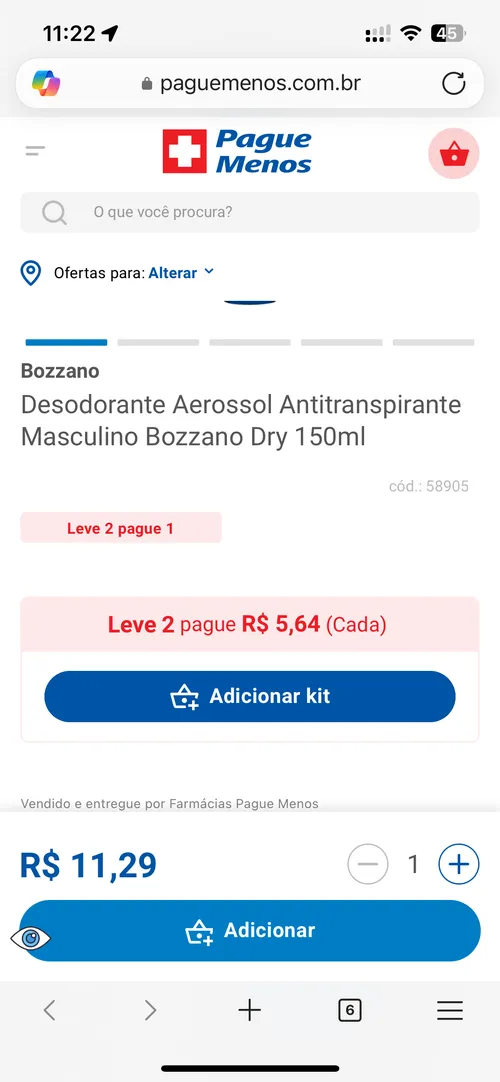 Imagem na descrição da promoção